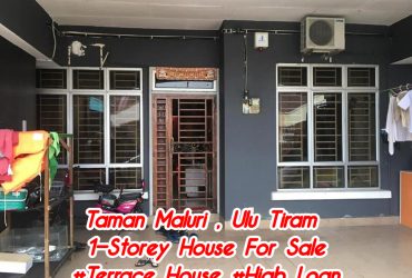 Taman Maluri,Ulu Tiram Full Loan Renovated Unit