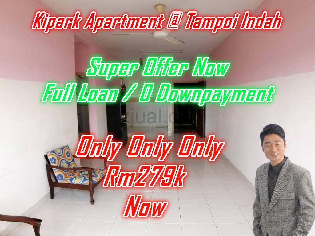 KIPARK APARTMENT,TAMPOI @ FULL LOAN LOWEST PRICE