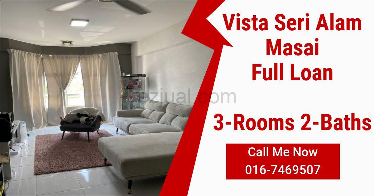 Vista Seri Alam,2Full Loan 3 Rooms Apartment