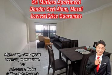 Seri Mutiara Apartment,Seri Alam,Full Loan Low Deposit