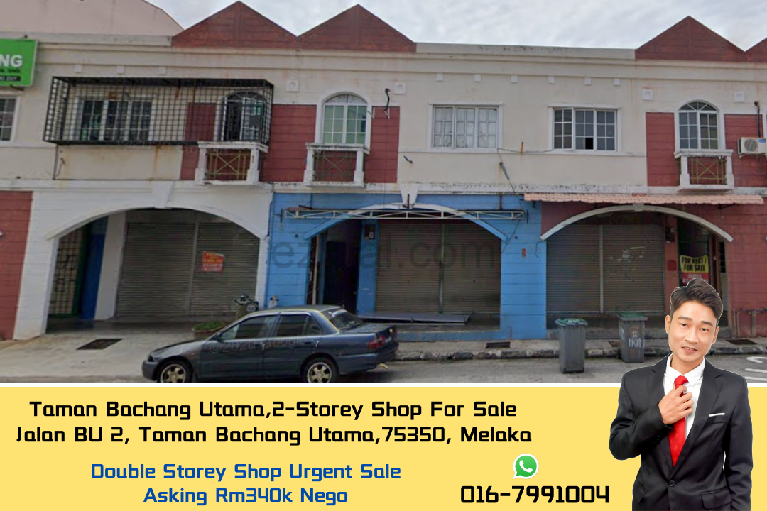 Taman Bachang Utama,2-Storey Shop Urgent Sale