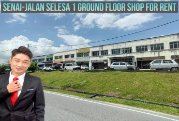 Taman Selesa,Senai Ground Floor Shop For Rent(Facing Main Road)