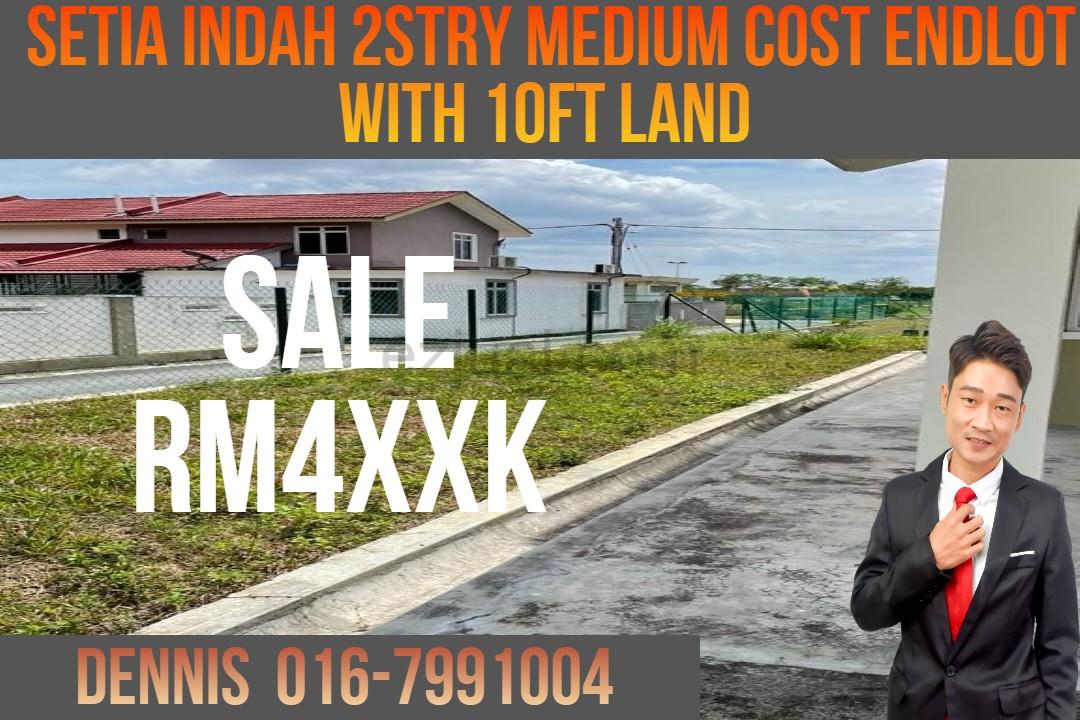 Setia Indah 2stry Endlot with 10ft Land Medium Cost House For Sale