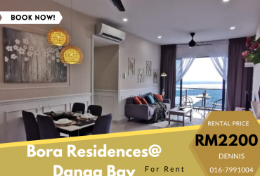 Bora Residences@Danga Bay 2rooms Full Furnish For Rent