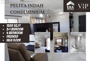 Pelita Indah Condo @Town Area Wadihana 3+1rooms High Floor For Sale