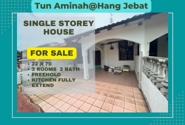 Tun Aminah,Jln Hang Jebat 1-stry House For Sale