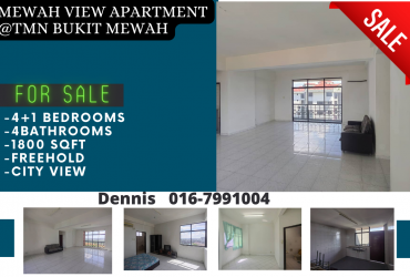 Mewah View Apartment@Tmn Bukit Mewah 4+1rooms For Sale (City View)