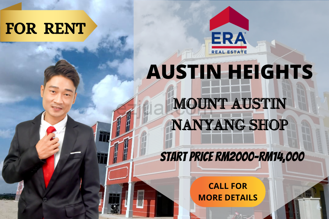 Austin Heights NanYang Shoplot For Rent, More Unit, Call To View #南洋街店屋出租