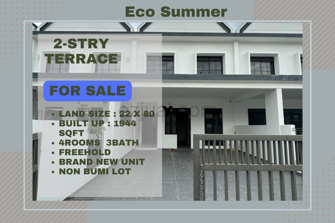 Eco Summer 2-stry Brand New House For Sale
