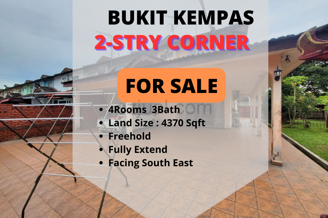 Tmn Bukit Kempas 2-stry Renovated House For Sale (Corner Lot)