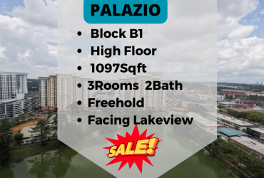 Palazio@Mount Austin 3rooms High Floor For Sale(Facing Lake View)