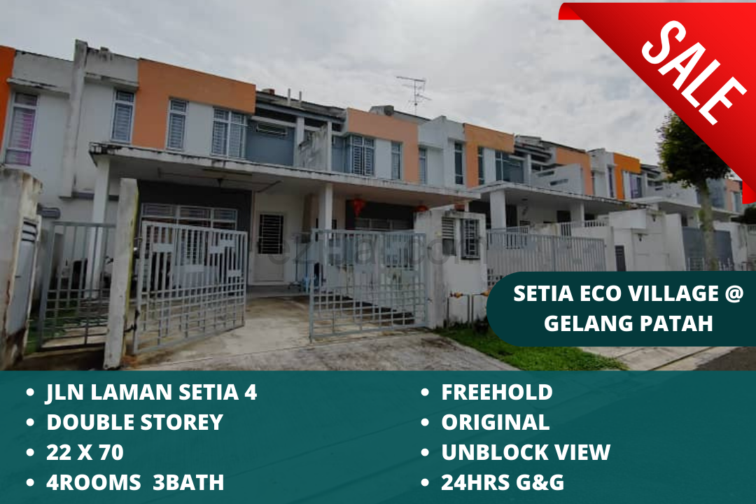 Setia Eco Village @Gelang Patah 2stry House For Sale (Unblock View)