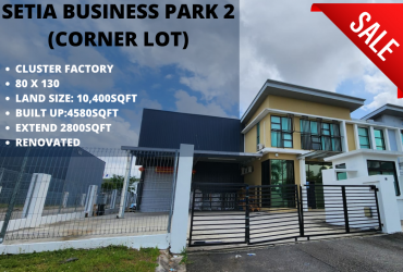 Setia Business Park 2 Cluster Factory For Sale (Corner Lot)
