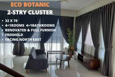 Eco Botanic 2-stry Cluster Renovated House For Sale (Facing NE)