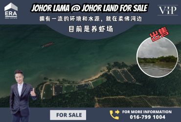 Johor Lama Land For Sale By Johor River