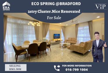 Eco Spring@Bradford 2stry Cluster Nice Renovated House For Sale