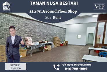 Tmn Nusa Bestari Ground Floor Shop For Rent (Same Row with Guardian)