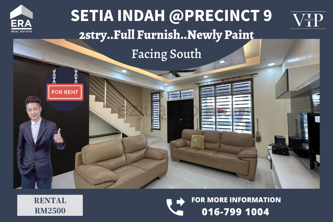Setia Indah@Precinct 9 2stry Full Furnish For Rent(Facing South)
