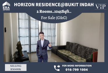 Horizon Residence Apartment @Bukit Indah 2rooms For Sale
