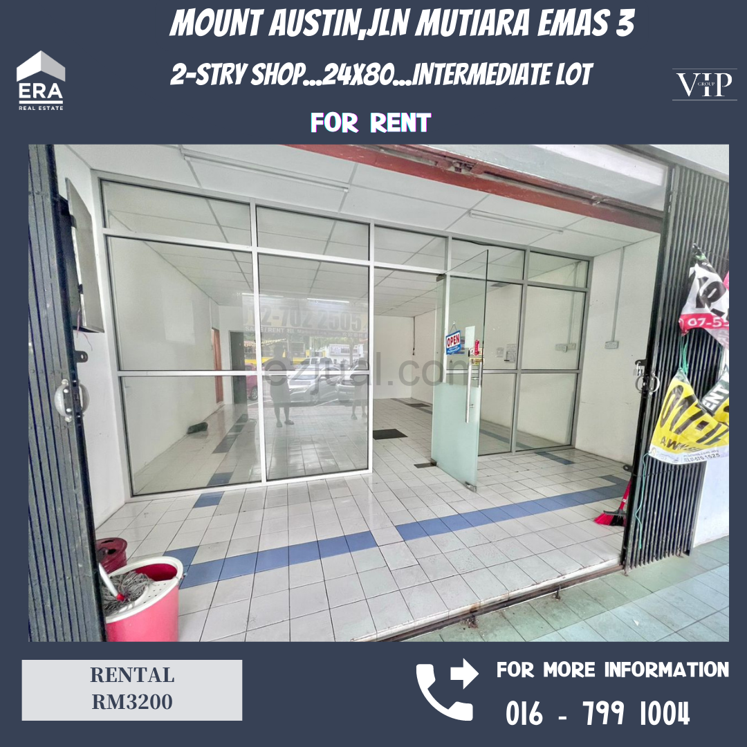 Mount Austin,Jln Mutiara Emas 3 2-stry Shop For Rent