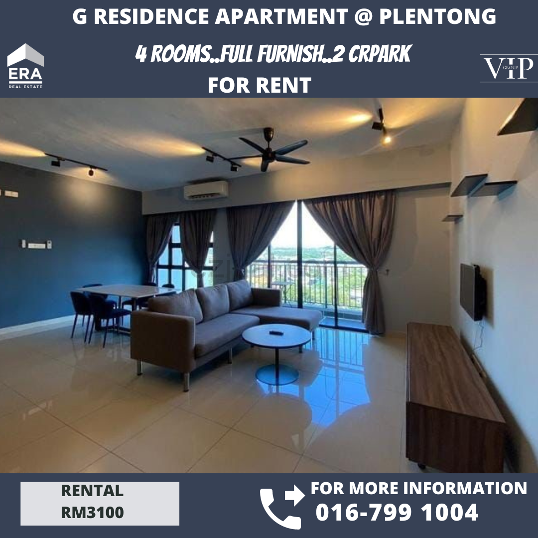 G Residence@Plentong 4rooms Full Furnish For Rent