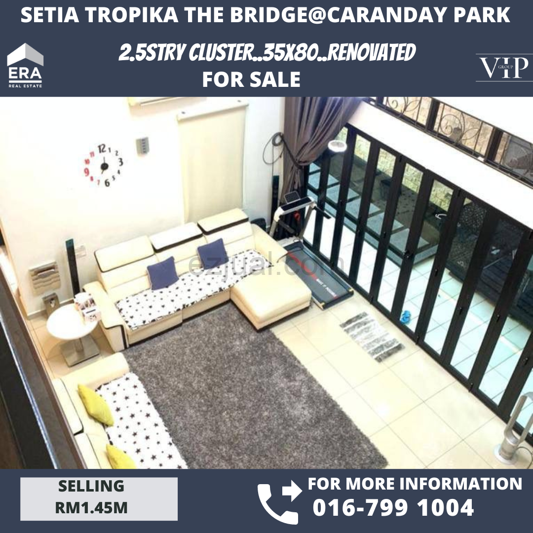 Setia Tropika The Bridge@Caranday Park 2.5stry Renovated House For Sale