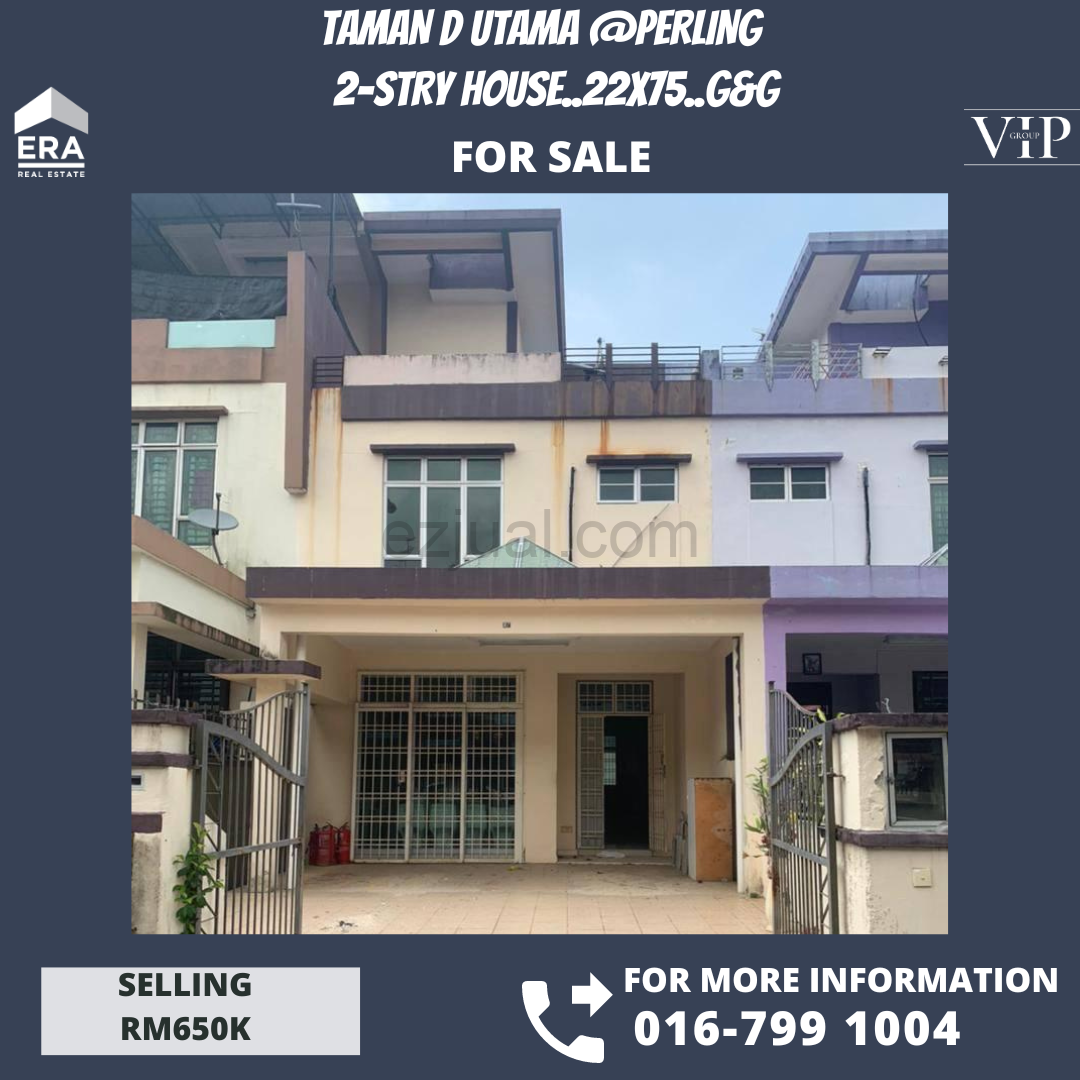 Taman D Utama @Perling 2-stry House For Sale (G&G)