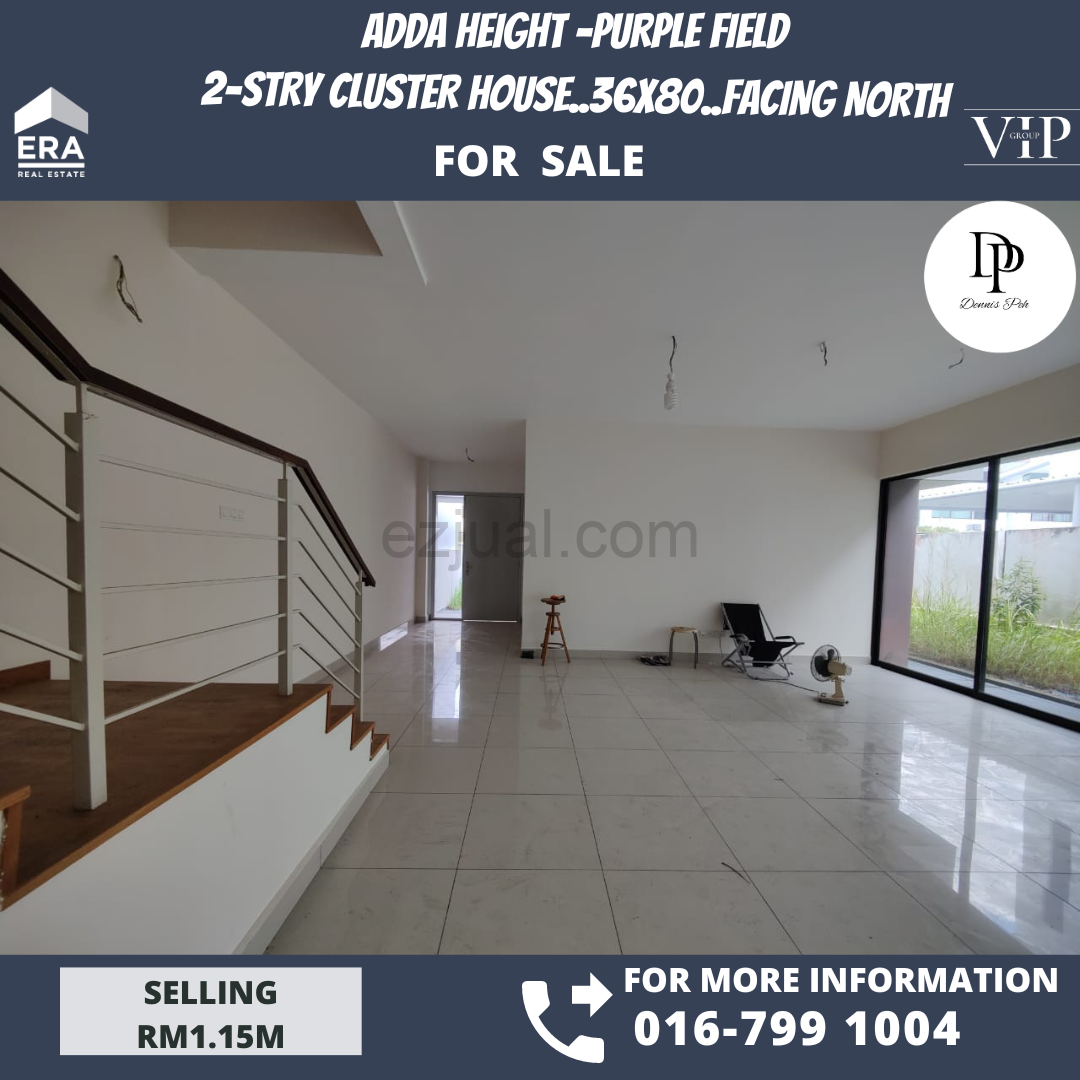 Adda Height @Purple Field 2-stry Cluster House For Sale (Facing North)