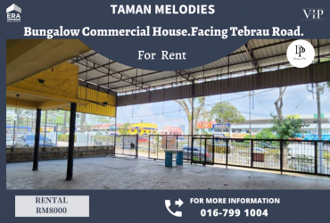 Taman Melodies Bungalow Commercial House For Rent