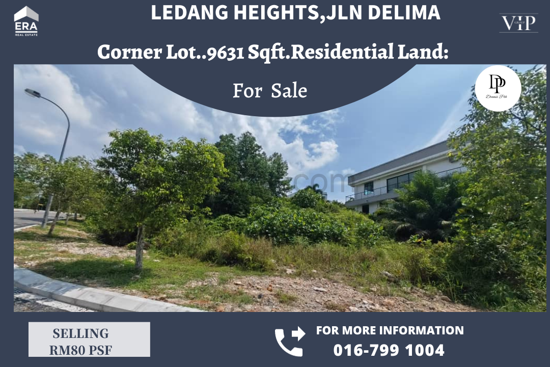 Ledang Heights 9631Sqft Residential Land For Sale (Corner Lot)